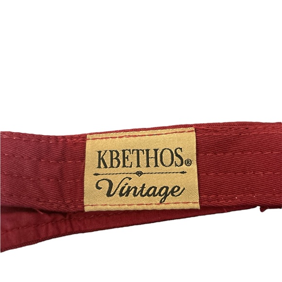 KBETHOS NWT It’s Wine O’Clock Somewhere Distressed SunVisor Hat - Burgandy Color - Picture 7 of 7